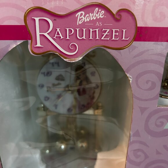 Barbie Rapunzel Anniversary Clock w/ Miniature Collectible Clock | Ltd Edition - Picture 5 of 11
